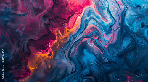 acrylic colors in water abstract background