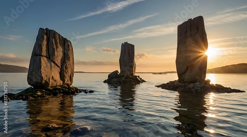 sunset over the sea