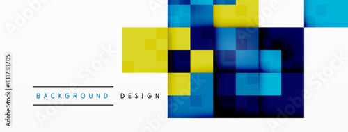 Dynamic colorful squares background. Vector Illustration For Wallpaper, Banner, Background, Card, Book Illustration, landing page