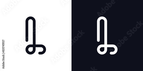 Letter L logo design with creative concept. Premium Vector