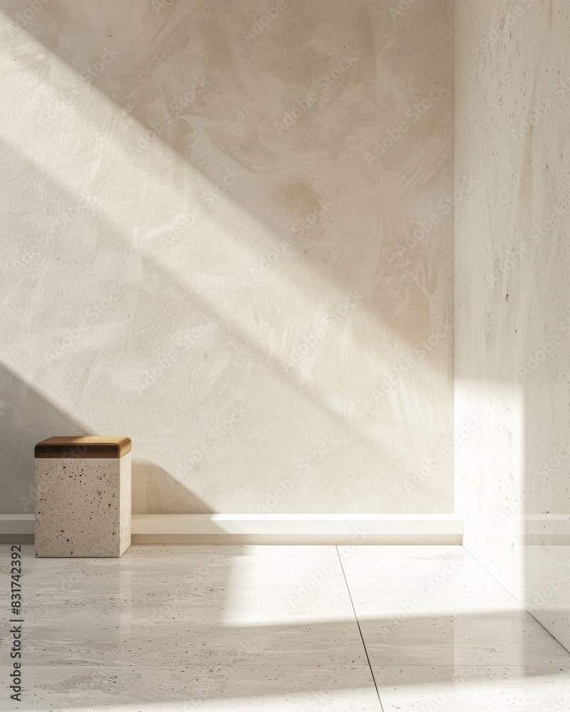 Minimalist Business Concept in a Neutral Toned Room Illustrating Small Startup Ambience with Calming, Clean Lines Minimalist Business Concept in a Neutral Toned Room Illustrating Small Startup Ambience with Calming, Clean Lines