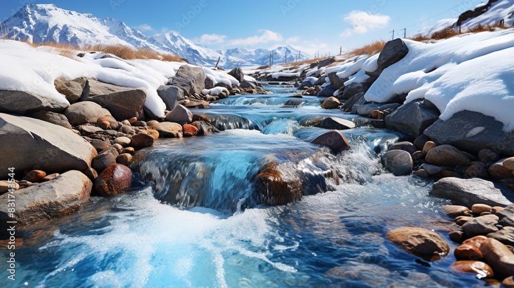 river in the mountains