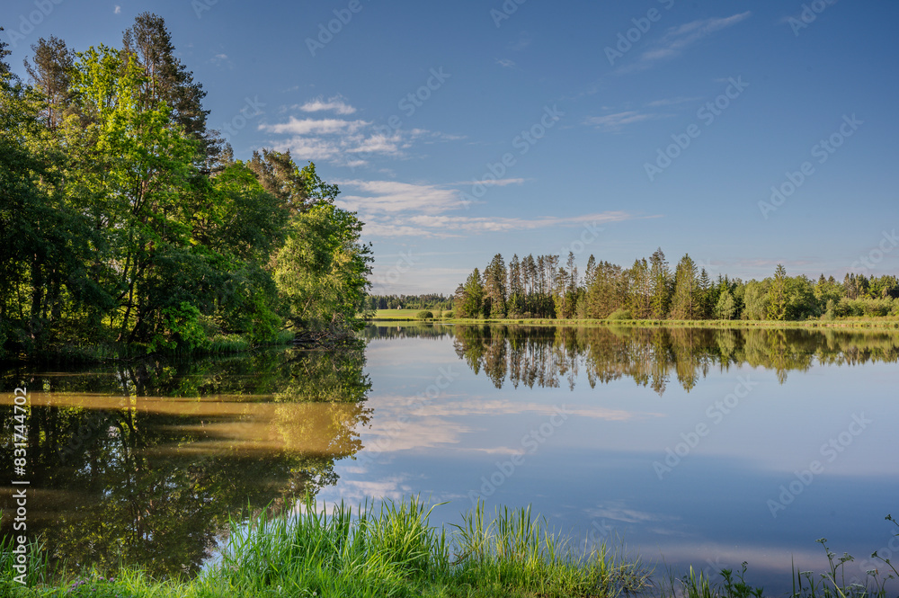 Fototapeta premium Wasserlandschaften im Waldviertel