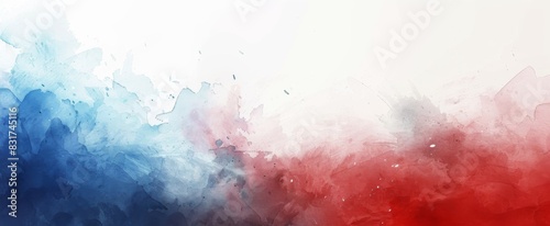 Wallpaper Mural Abstract Watercolor Red, White, and Blue Background for Vector Presentation Design. Ideal for Commercial Use in Patriotic and Artistic Projects Torontodigital.ca