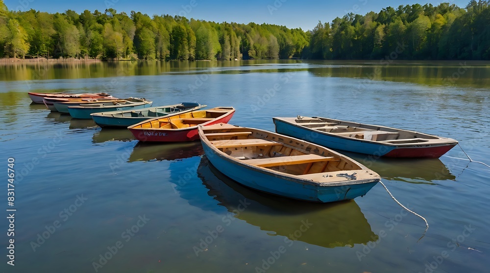 boat on the lake