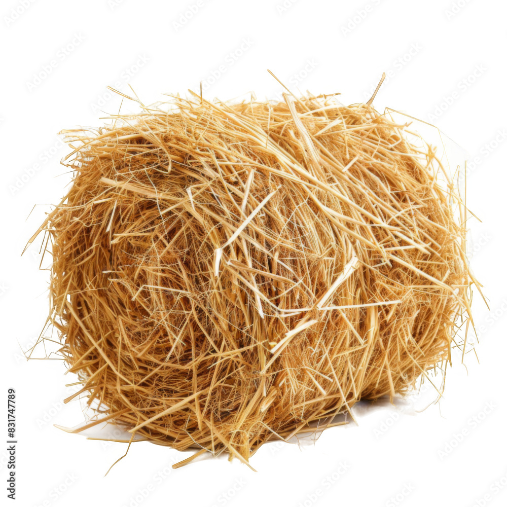 Obraz premium Hay isolated on white background