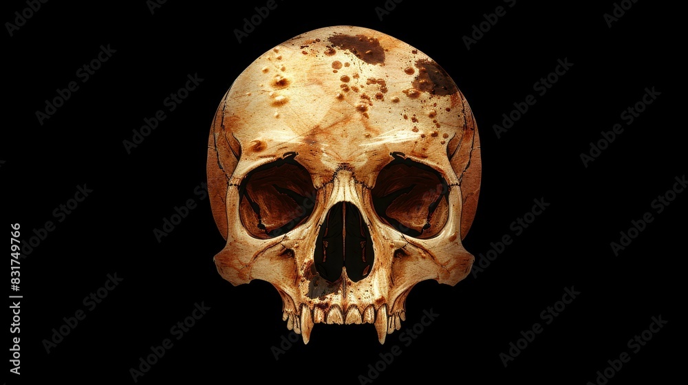 Add an eerie allure to your space with this decorative reptile skull. Perfect for spooky decor enthusiasts with a love for high definition art.