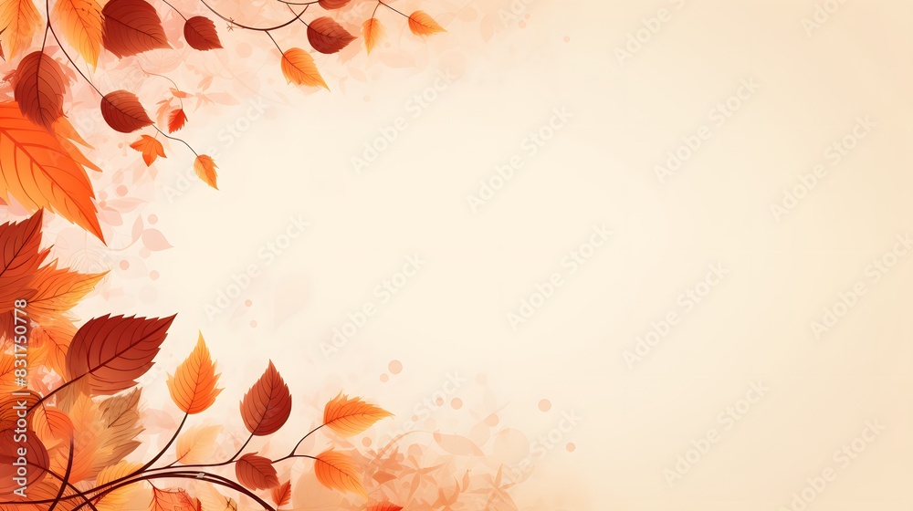 Decorative autumnal background