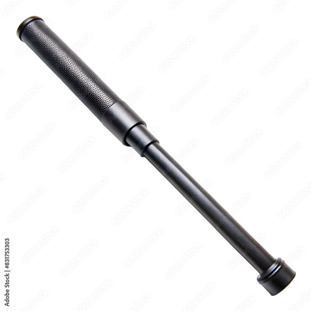 black police baton on transparent background black police baton on transparent background