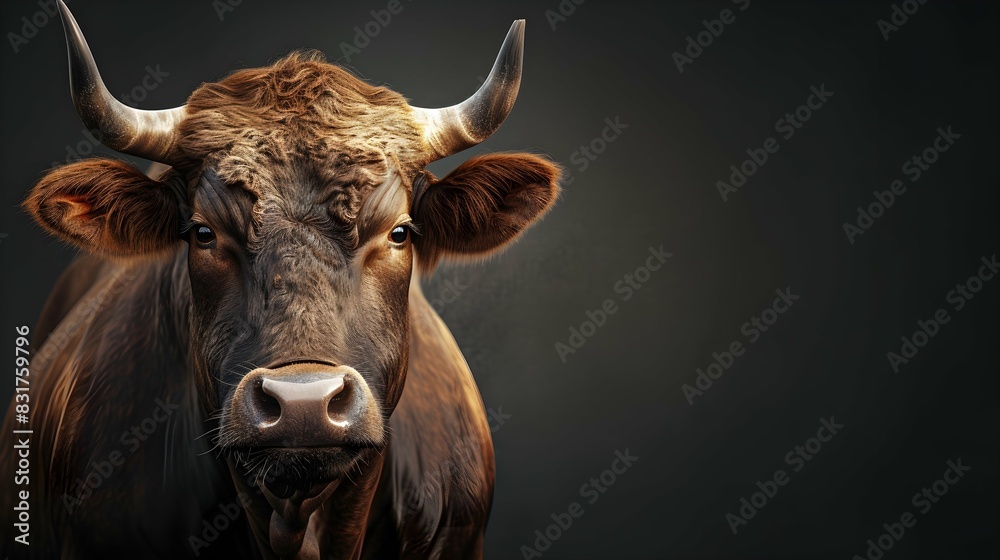 a cinematic and Dramatic portrait image for bull a cinematic and Dramatic portrait image for bull