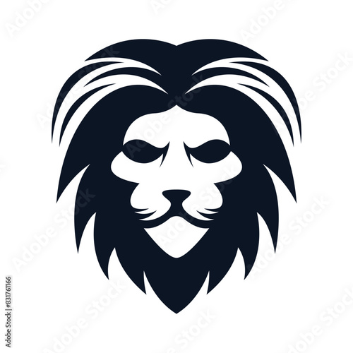Elegant and dignified lion head logo design
