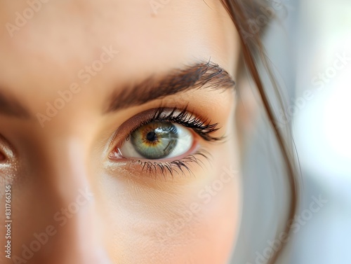 Intense Gaze of a French Woman A Study in Focus and Sincerity photo