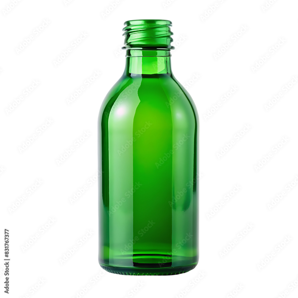 Green beer bottle isolated on transparent background png psd Green beer bottle isolated on transparent background png psd