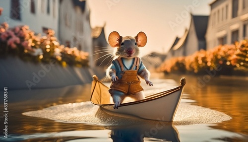 A little mouse on a boat  photo