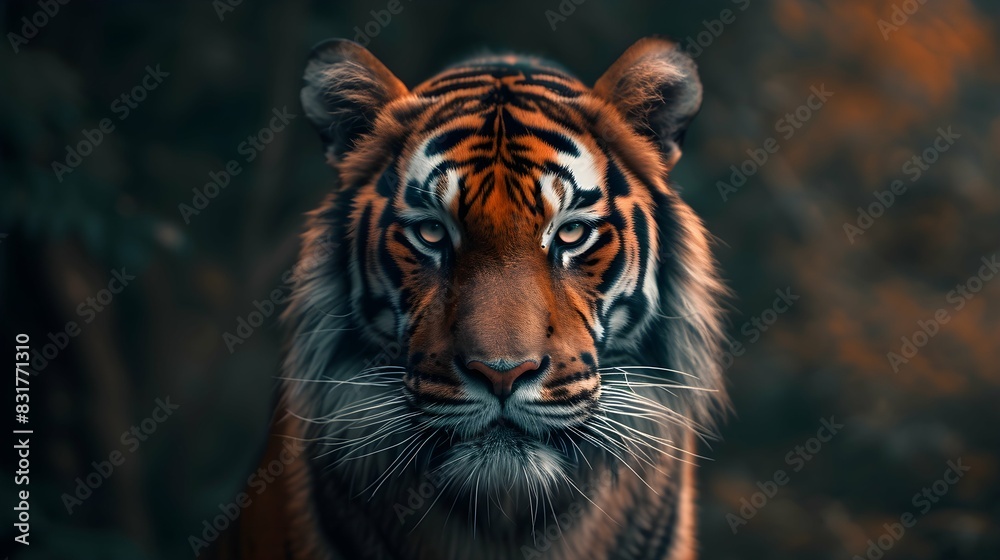 a cinematic and Dramatic portrait image for tiger a cinematic and Dramatic portrait image for tiger