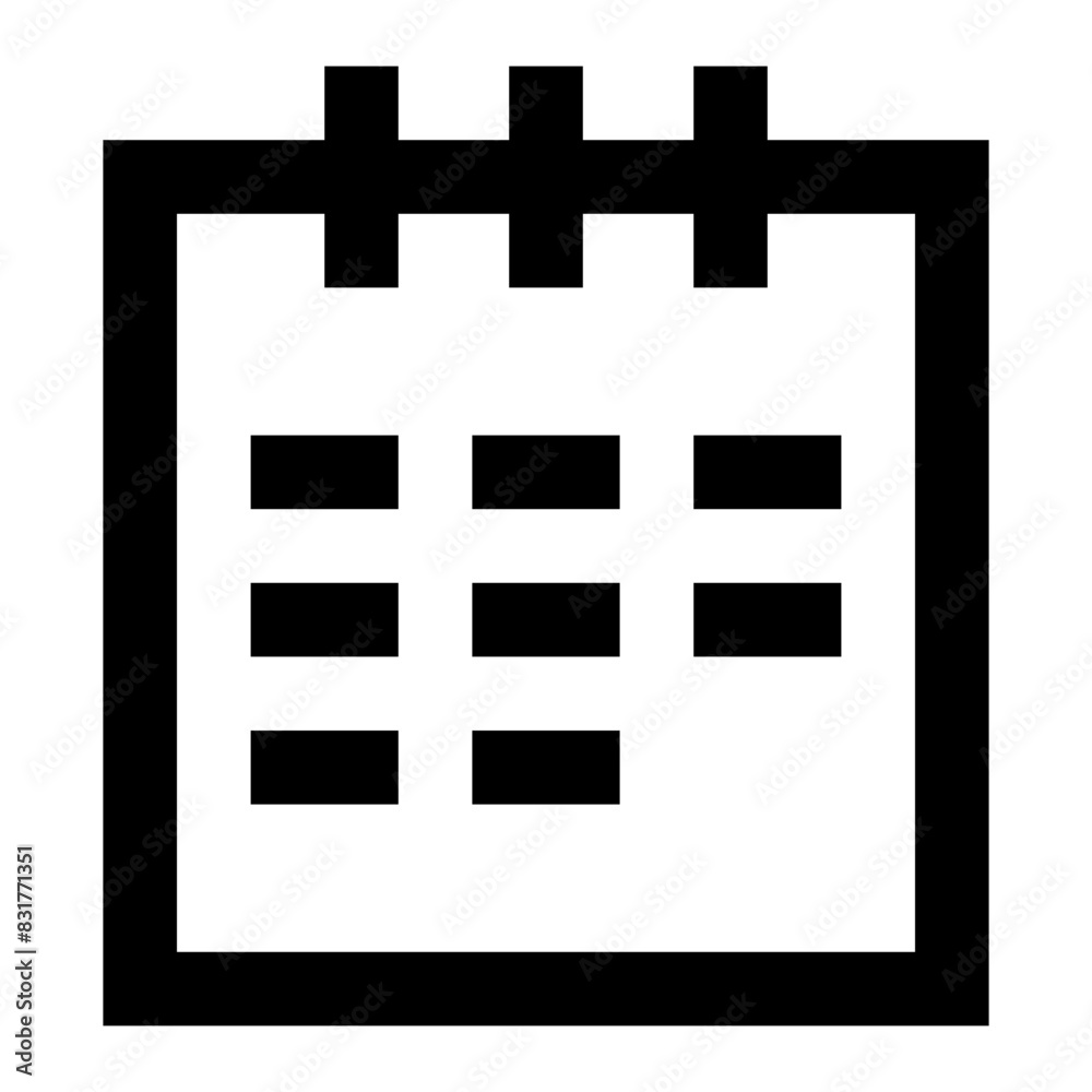 calendar line business icon calendar line business icon