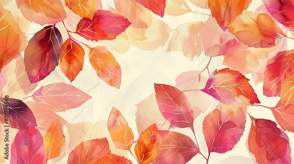 watercolor leaves wallpaper