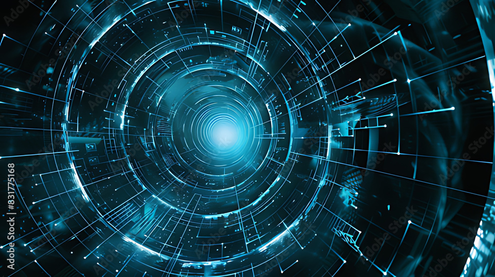 Fototapeta premium abstract tunnel background