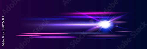 Lines of speed. Colored shiny sparks of spiral wave. Curved bright speed line swirls. Shiny wavy path. bokeh effect.