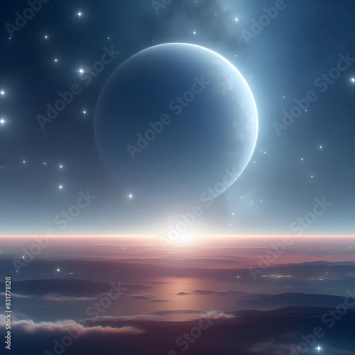 Starry Sky Background Celestial Beauty of Space Stars Microstock Image