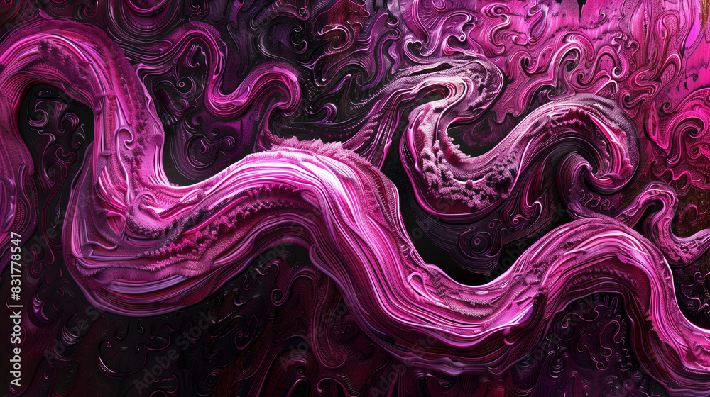 Obraz premium Pink Waves