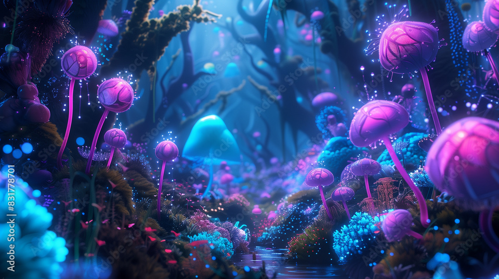 Obraz premium Neon Forrest