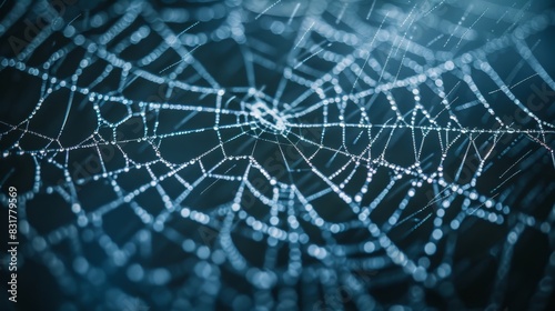 A spider web with each thread representing a different autonomous organization. photo