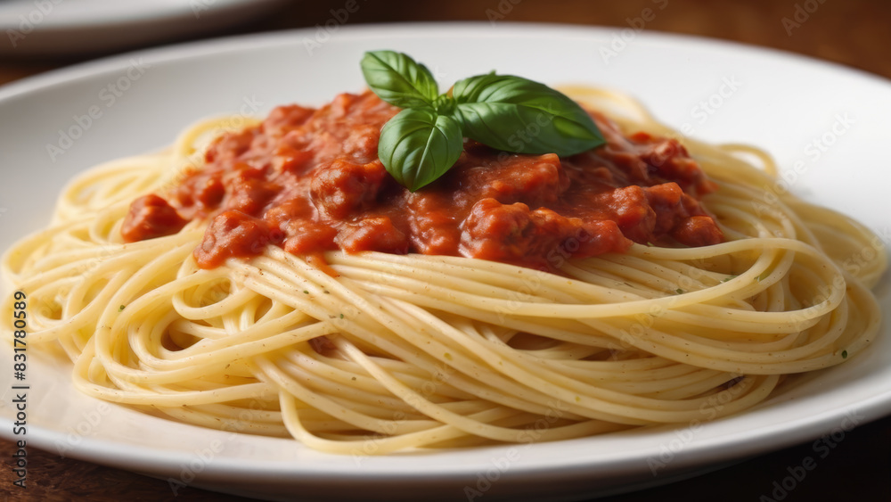 Spaghetti with Sauce: Delicious Italian Comfort Food Spaghetti with Sauce: Delicious Italian Comfort Food
