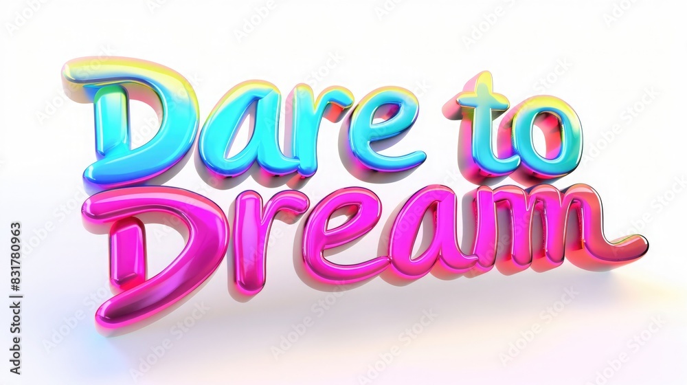 an inspiring 3D rainbow-colored an inspiring 3D rainbow-colored