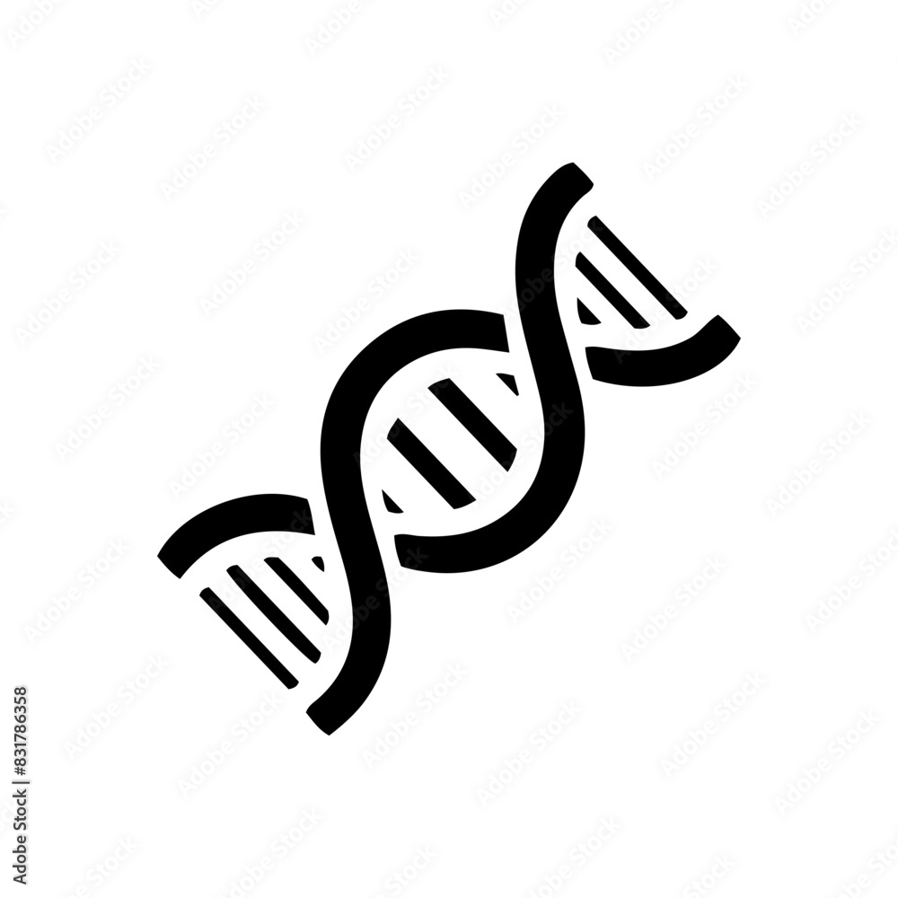 Twisted DNA vector A clever concept of genetics transfer. Simple graphic design Twisted DNA vector A clever concept of genetics transfer. Simple graphic design