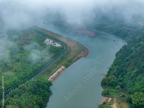 Wallpaper Mural Aerial photography of Chinese pastoral scenery Torontodigital.ca
