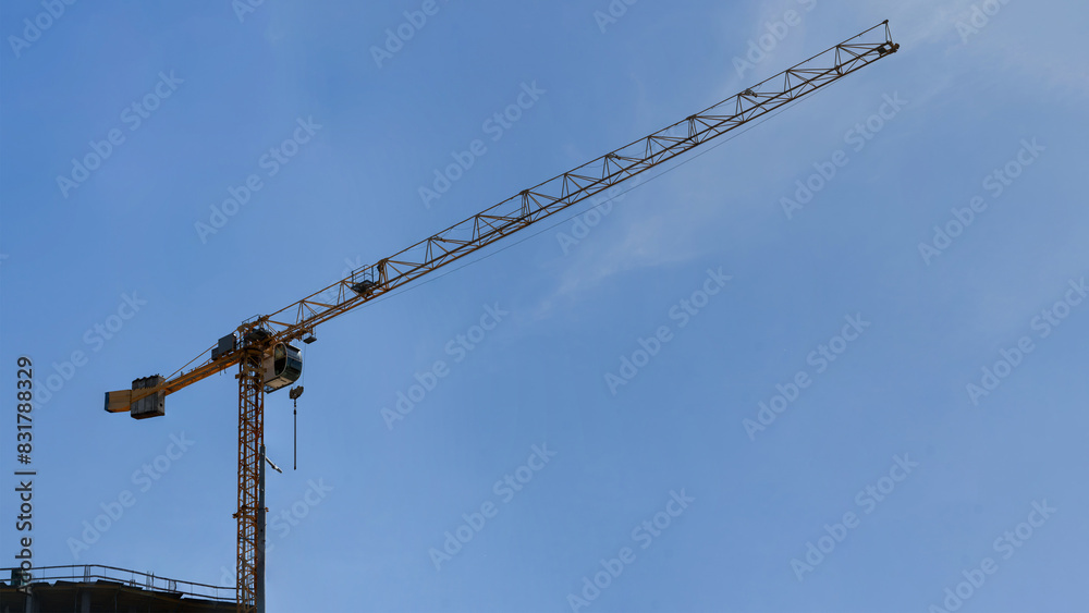 Building Crane in Action: Modern Construction Marvel Building Crane in Action: Modern Construction Marvel
