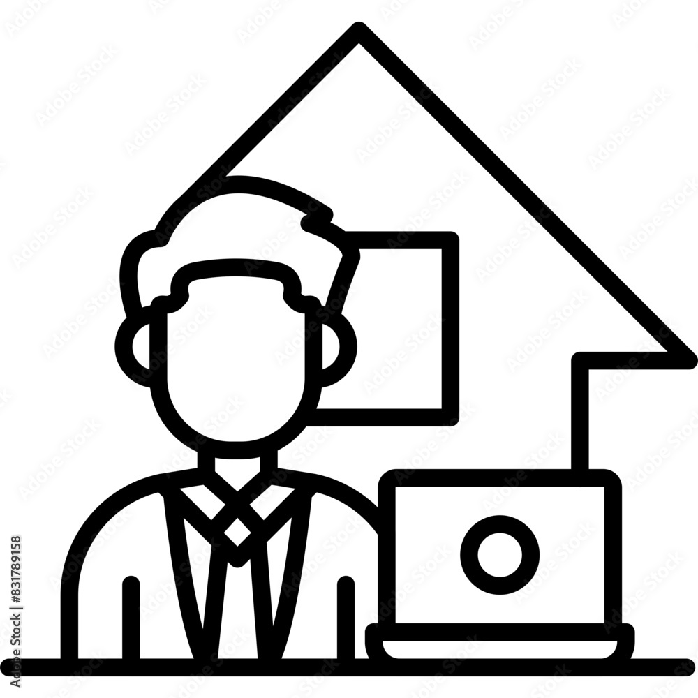 Work At Home Icon Work At Home Icon