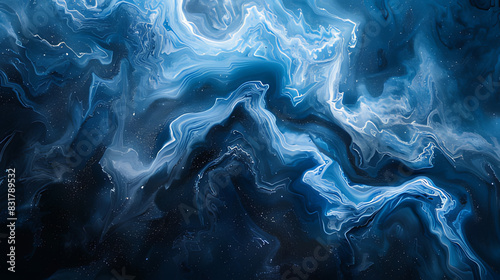 abstract blue background with waves