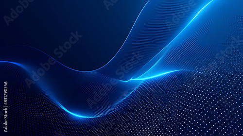 abstract blue background with waves