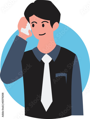 People portraits of businessmen and businesswomen, men and women face avatars isolated , flat vector illustration