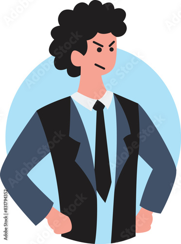 People portraits of businessmen and businesswomen, men and women face avatars isolated , flat vector illustration