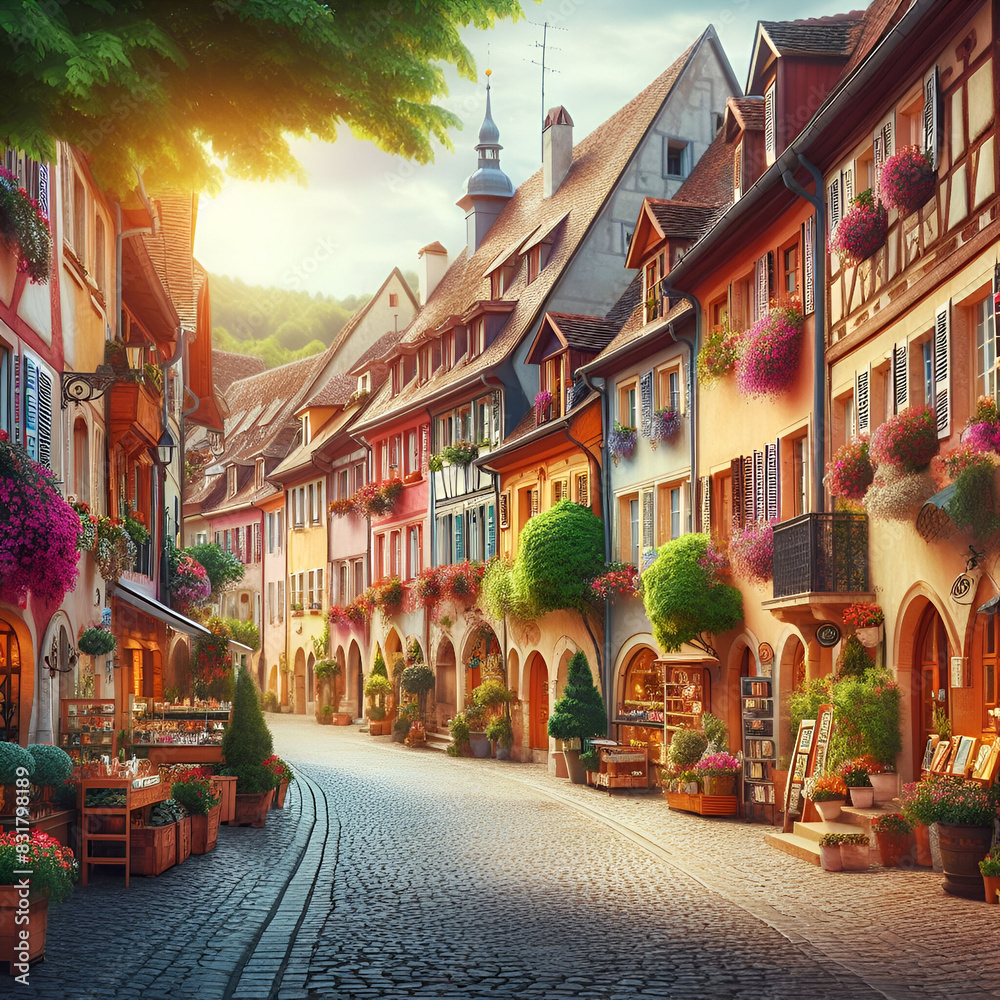 Fototapeta premium Street in the old town