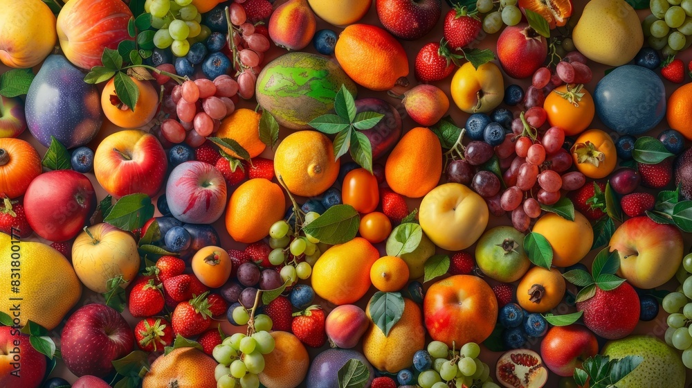 A Colorful Profusion of Juicy Fruits