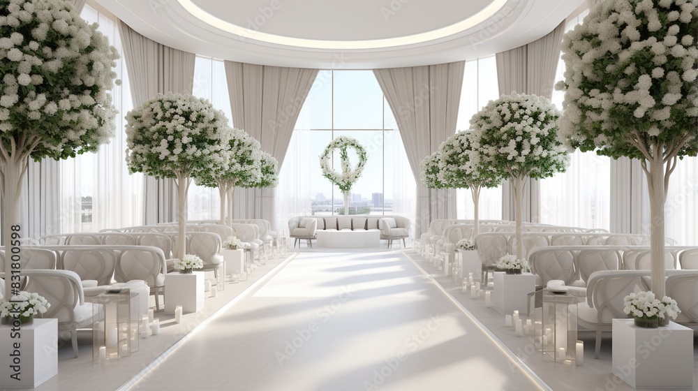 Fototapeta premium wedding reception table