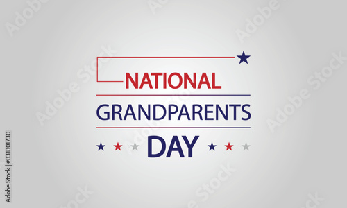 Stylish Designs to Show Love on National Grandparents Day Text Illustration