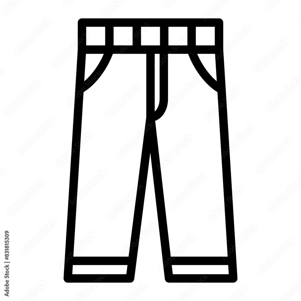 Pants Vector Line Icon Design Pants Vector Line Icon Design