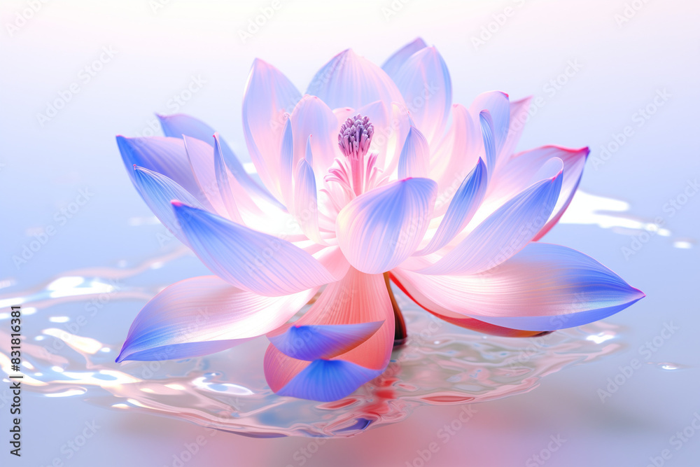 Translucent cyberpunk-style flower, embodying a fusion of technology and natural beauty in pastel hues Translucent cyberpunk-style flower, embodying a fusion of technology and natural beauty in pastel hues