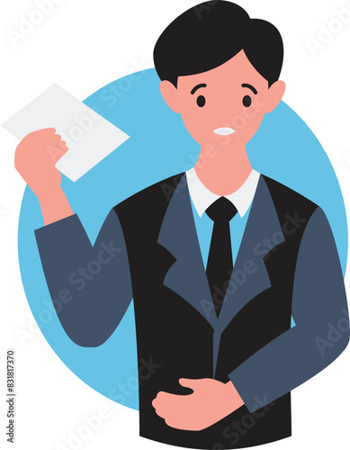 People portraits of businessmen and businesswomen, men and women face avatars isolated , flat vector illustration