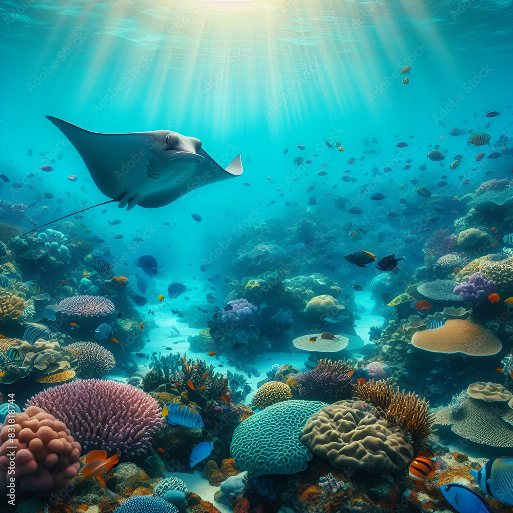 Fototapeta premium School of fish