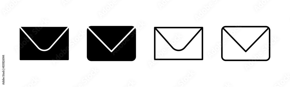 Mail icon set. email icon vector. E-mail icon. Envelope illustration Mail icon set. email icon vector. E-mail icon. Envelope illustration