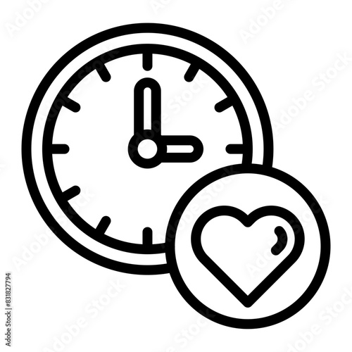 Lifespan Vector Line Icon Design