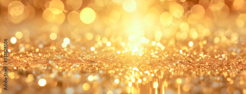 Abstract background image of glittering gold prisms.