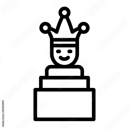 Jackbox Vector Line Icon Design