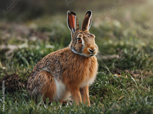 rabbit in a field © Mile Zero